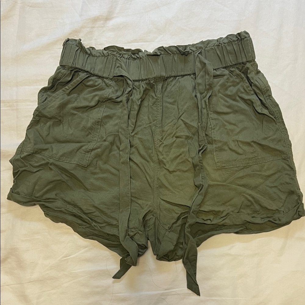 Olive Green Women's Shorts